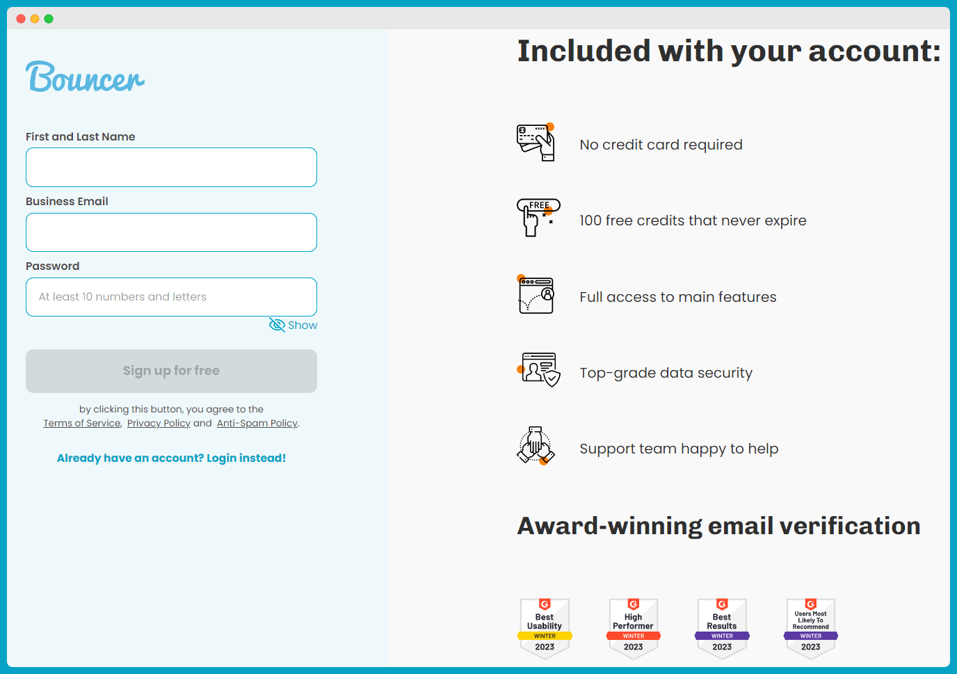 daftar email yang valid langkah kedua