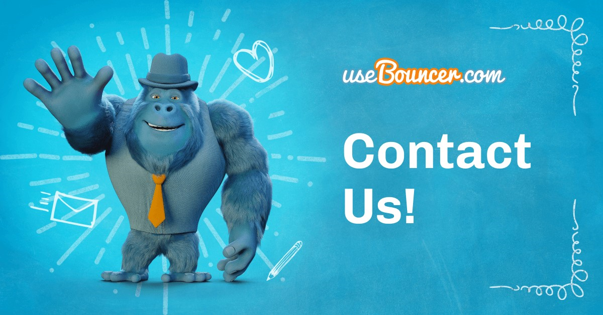 Bouncer contact us banner