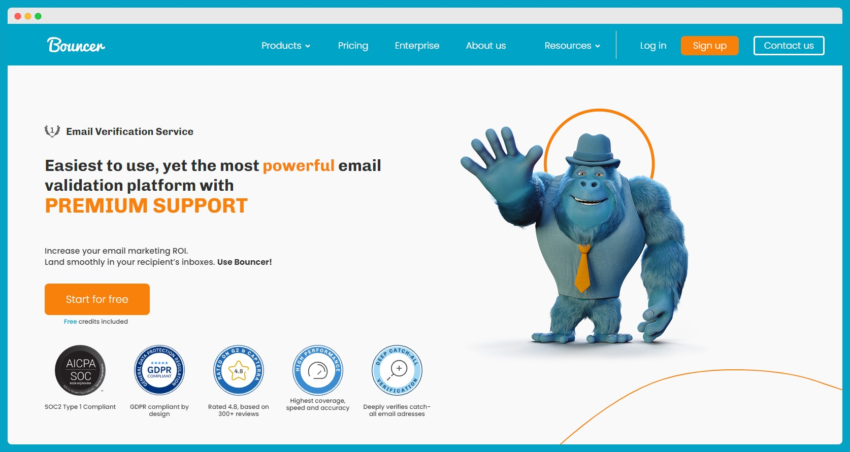 Bouncer, le meilleur nettoyeur de listes d'emails