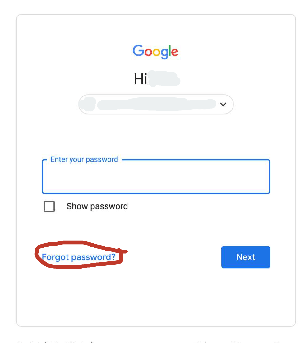 a password recovery process