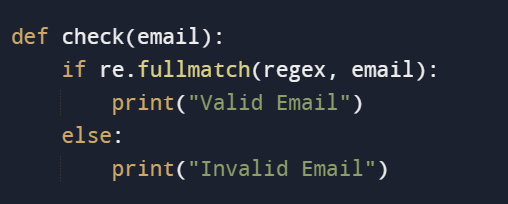 E-mail-validering i Python - kodestykke