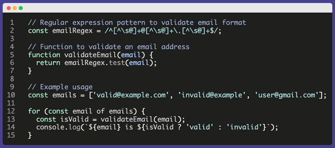 rengjøring av e-postlister med javascript