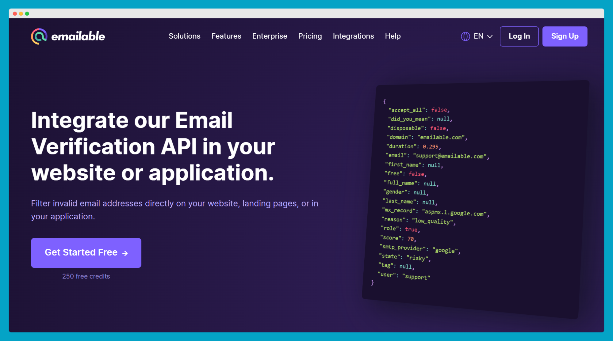 Emailable - validation API