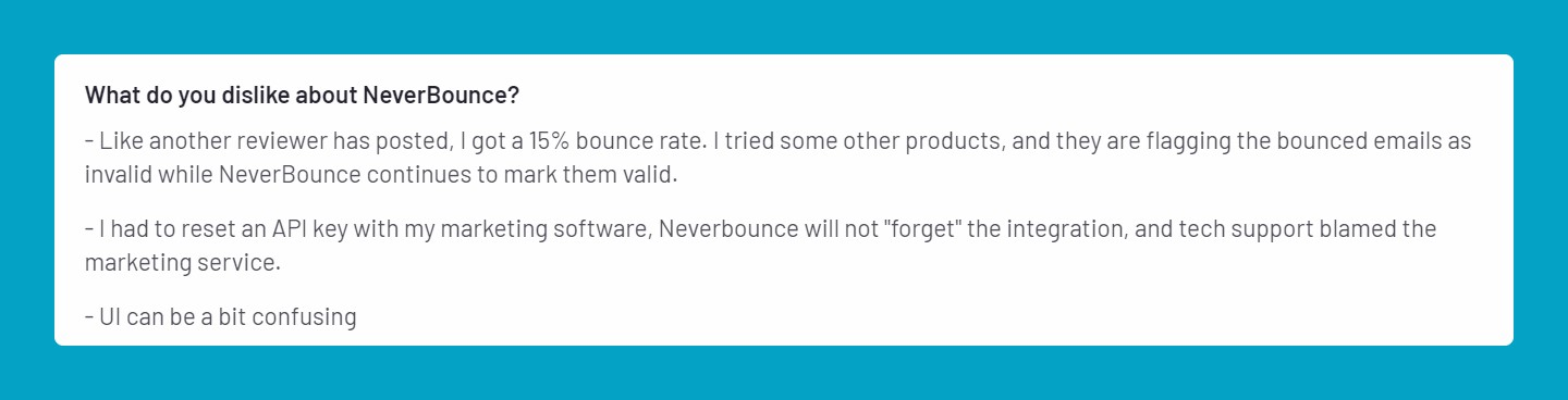 neverbounce pārskats