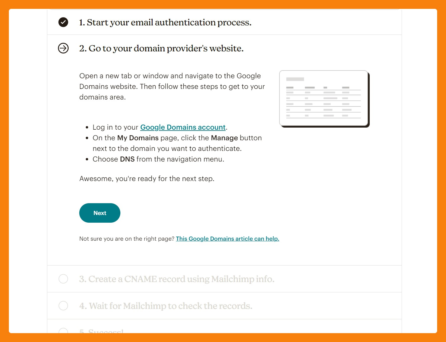 Mailchimp e-mail verificatieproces