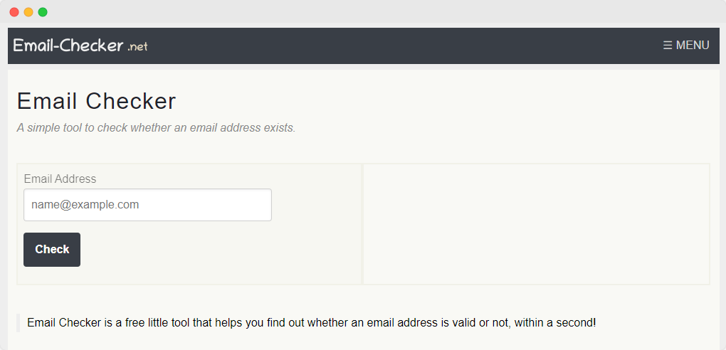 emailchecker net email extractor - page d'accueil