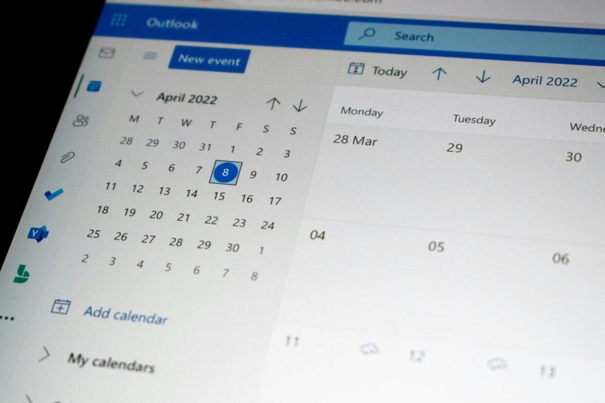 Calendário do Outlook