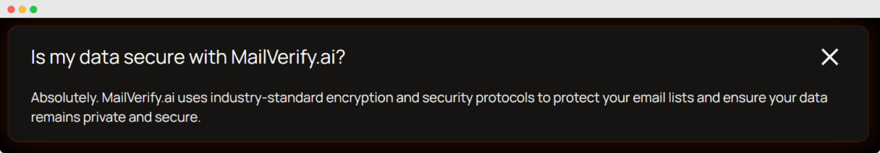 A review on MailVerify's security.