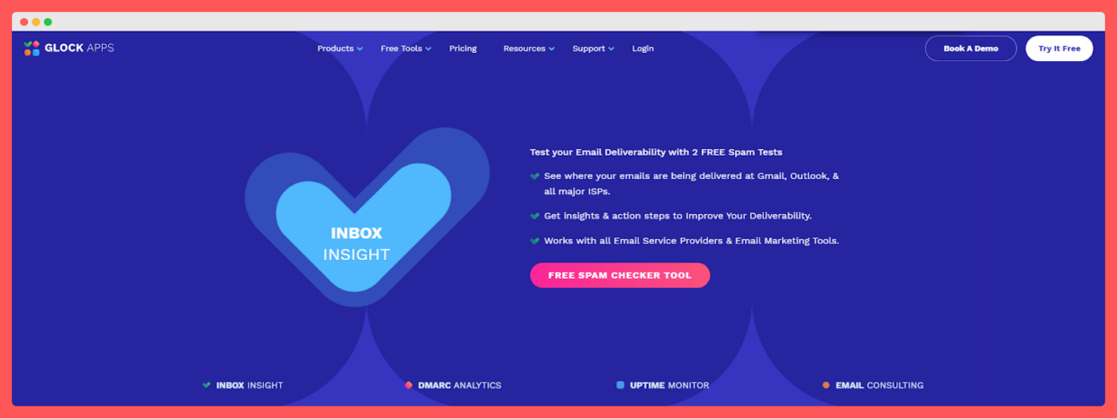 GlockApps email deliverability testing tool