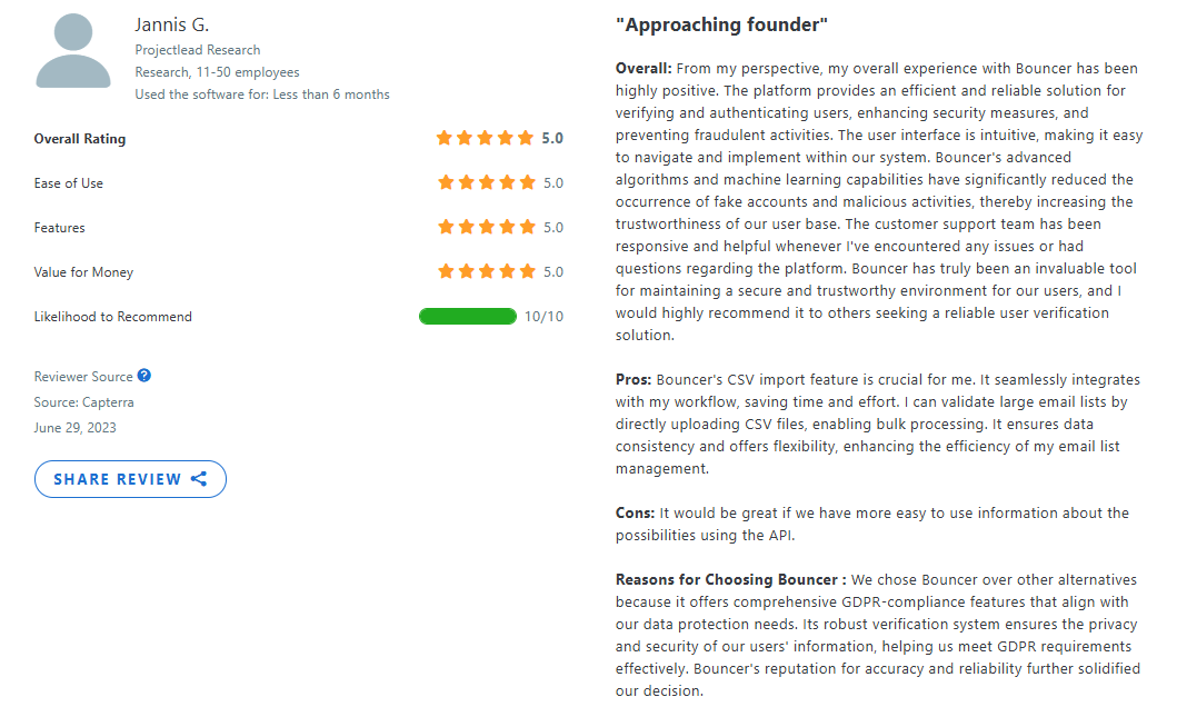 Bouncer review